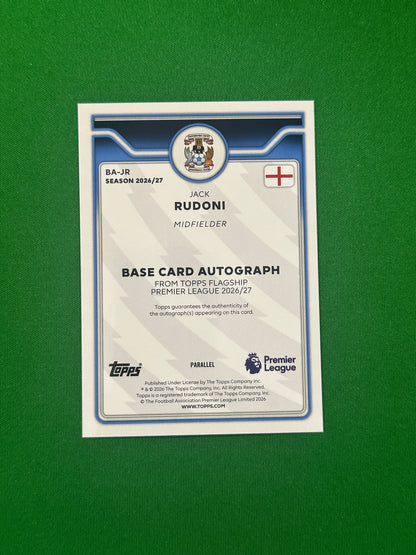 Jack Rudoni Autograph Green 55/99 — back