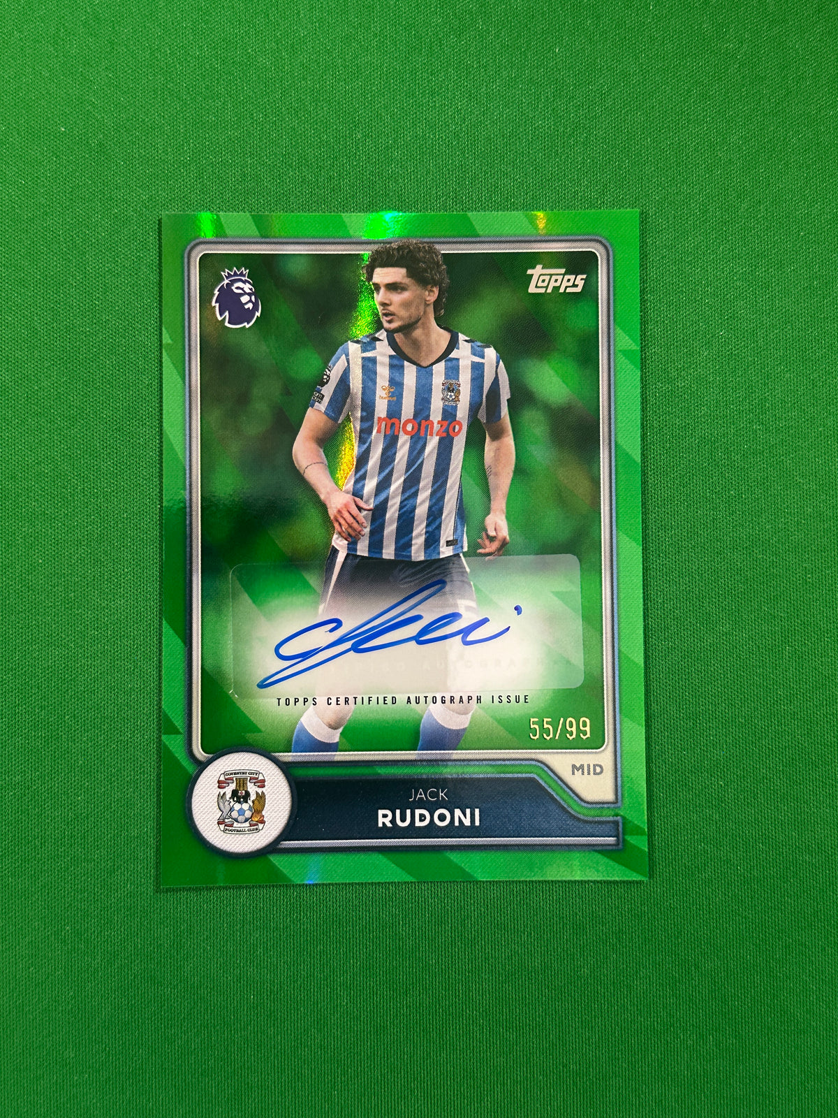 Jack Rudoni Autograph Green 55/99 — front