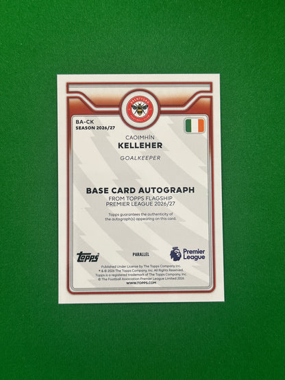 Caoimhín Kelleher Autograph Blue 026/150 — back