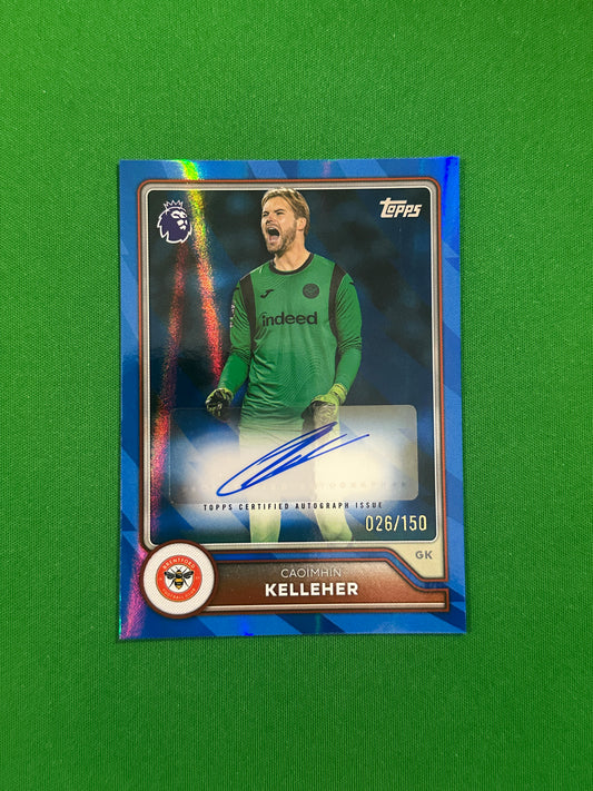 Caoimhín Kelleher Autograph Blue 026/150 — front