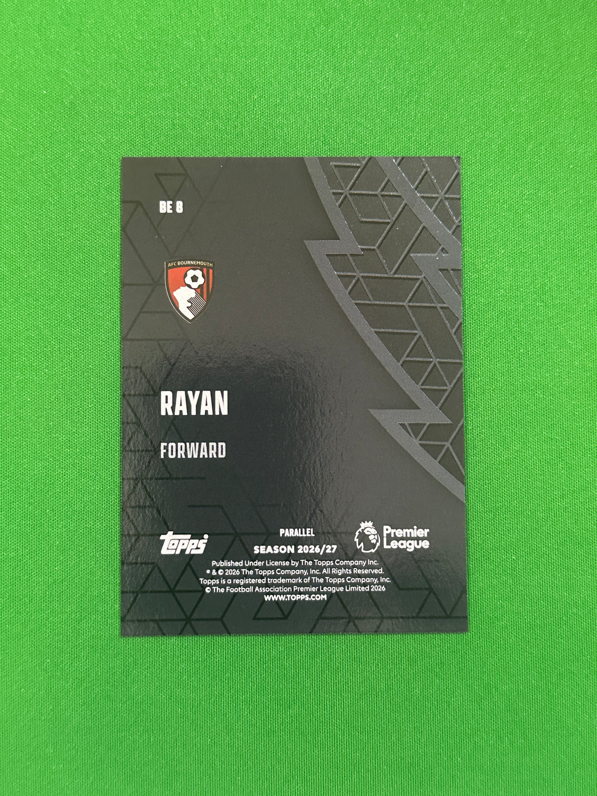 Rayan Black Edge Orange 06/25 — back