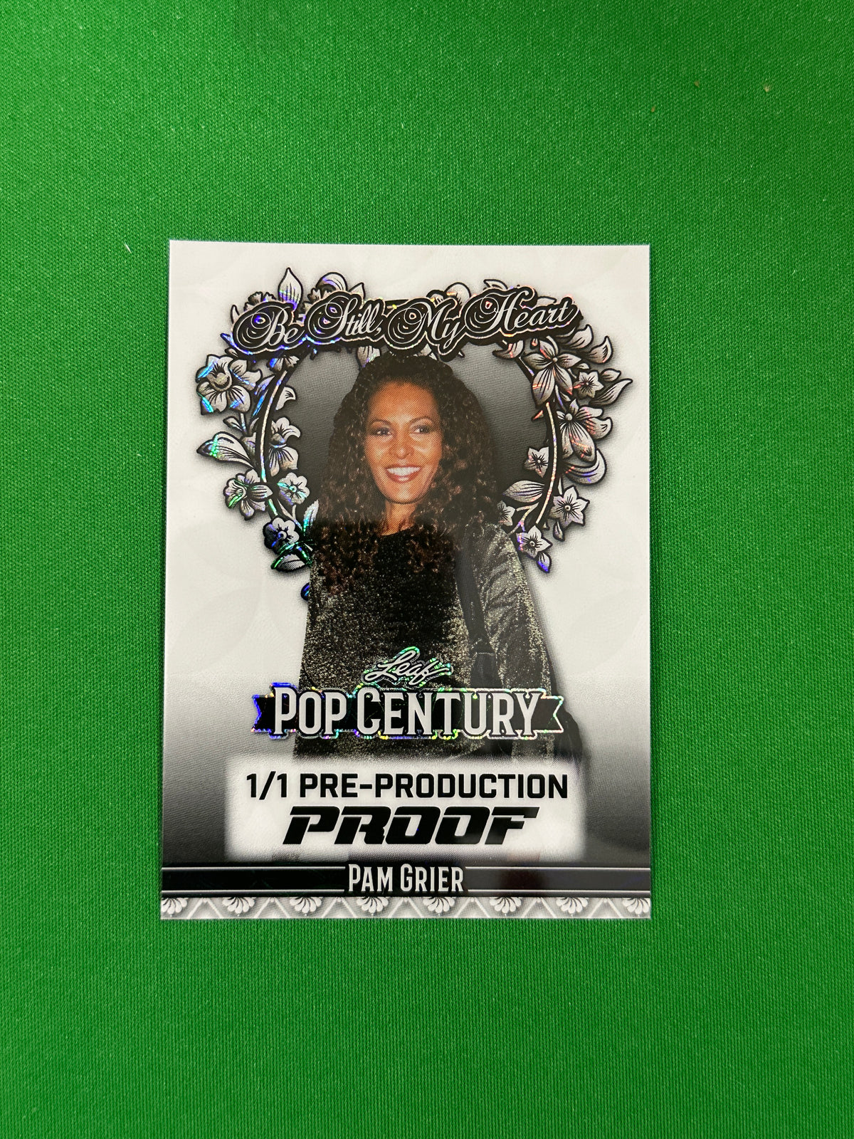 Pam Grier Be Still My Heart Pre-Production Proof 1/1 - Leaf Pop Century 2025 - front