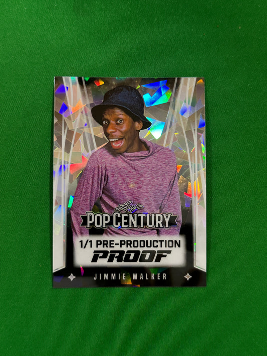 Jimmie Walker Base Pre-Production Proof 1/1 - Leaf Pop Century 2025 - front