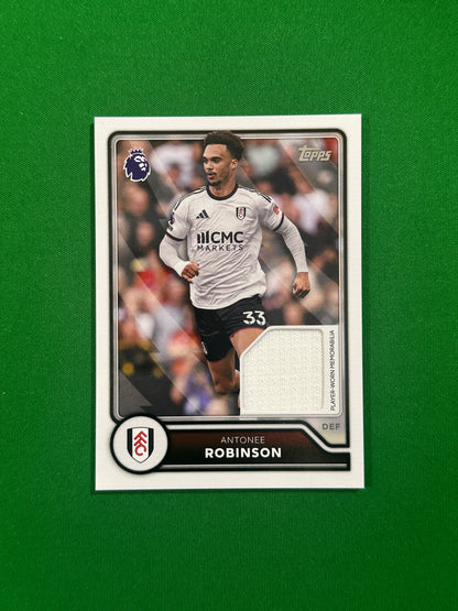 Antonee Robinson Relic — front