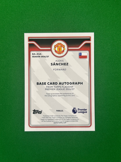 Alexis Sánchez Autograph Black 01/10 — back