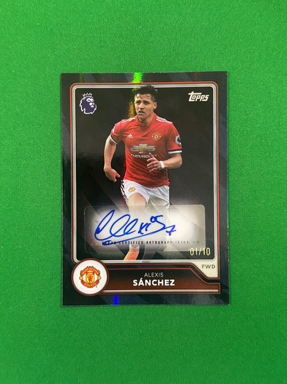 Alexis Sánchez Autograph Black 01/10 — front