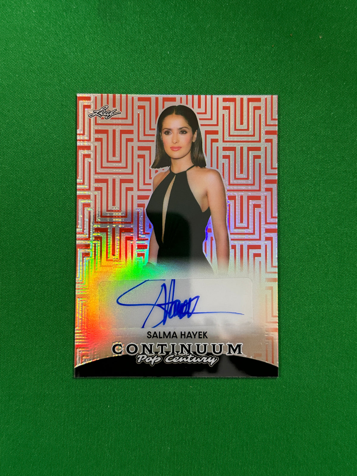 Salma Hayek Autograph 39/49 - Leaf Continuum Pop Century 2023 - front