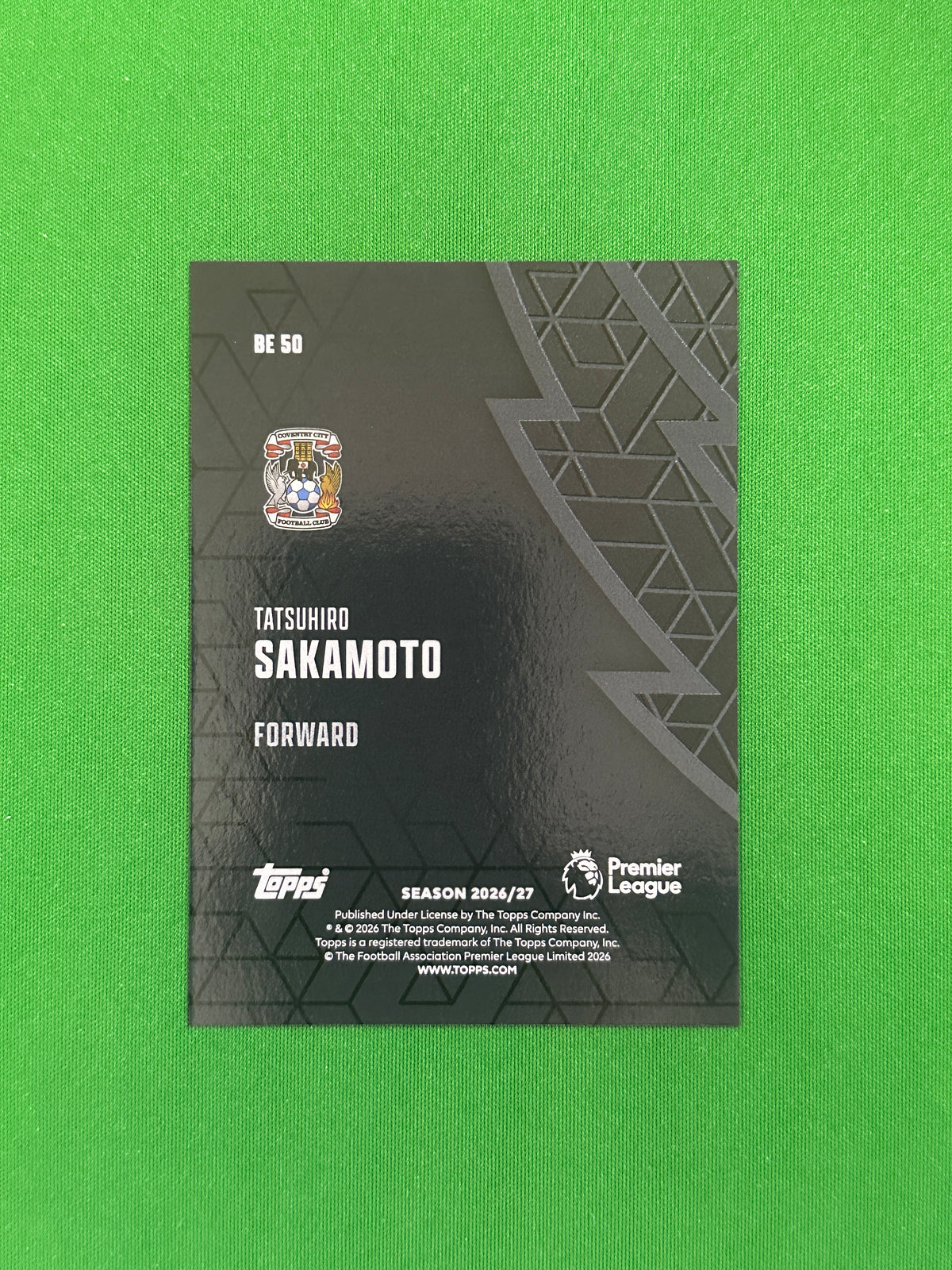 Tatsuhiro Sakamoto Black Edge — back