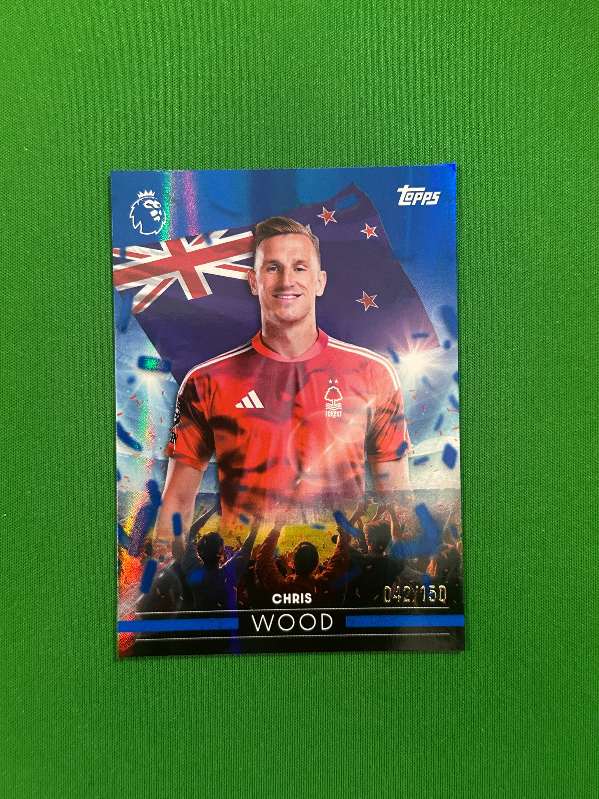 Chris Wood Flying the Flag Blue 042/150 — front
