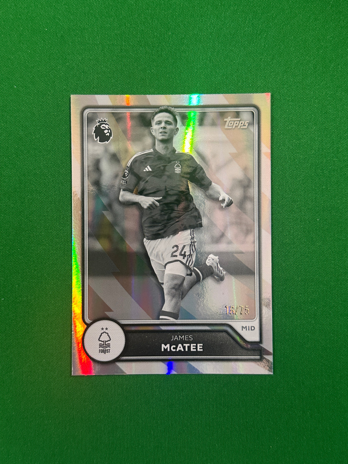 James McAtee Black and White 16/75 — front