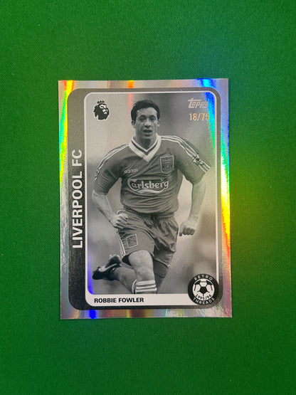 Robbie Fowler Retro Threads Black and White 18/75 — front