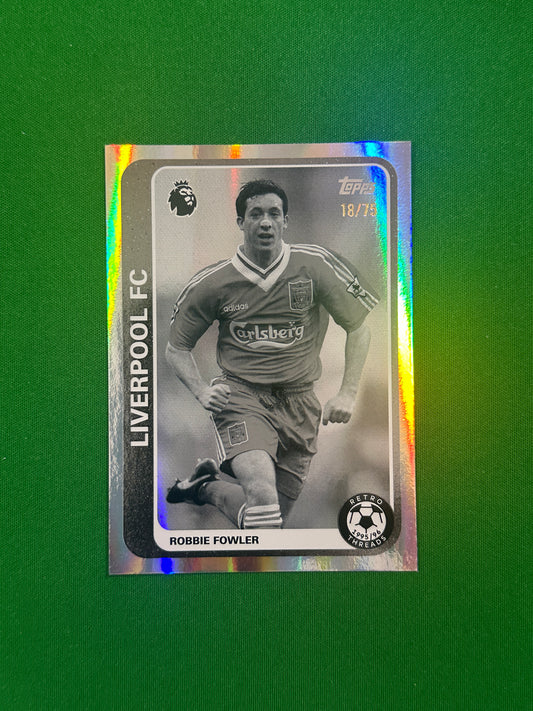 Robbie Fowler Retro Threads Black and White 18/75 — front