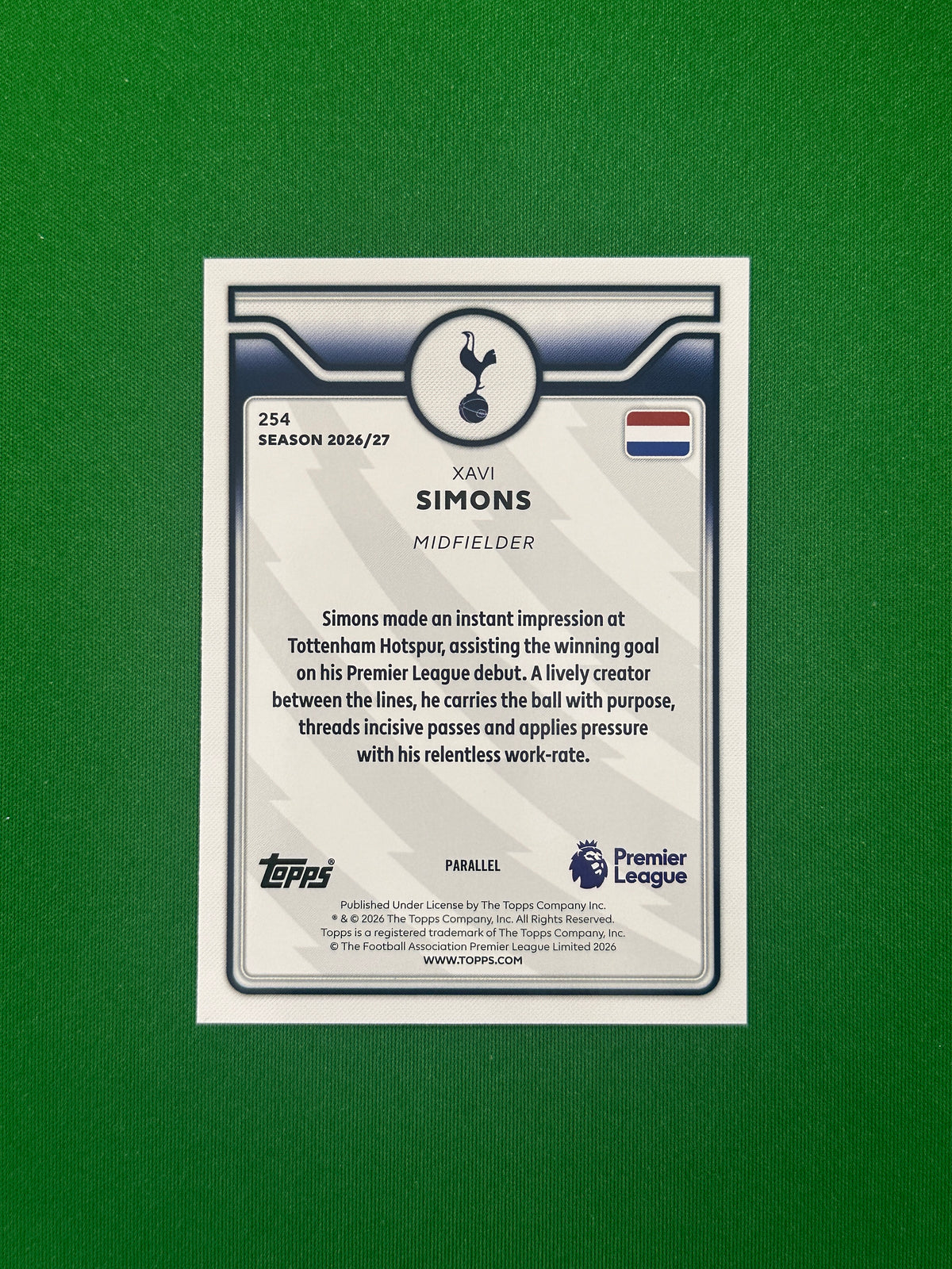 Xavi Simons Green 66/99 — back