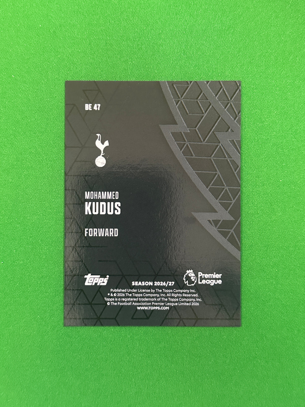 Mohammed Kudus Black Edge — back