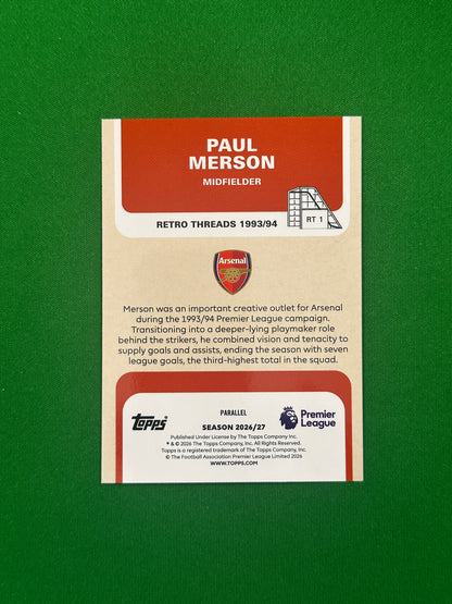 Paul Merson Retro Threads Black 04/10 — back