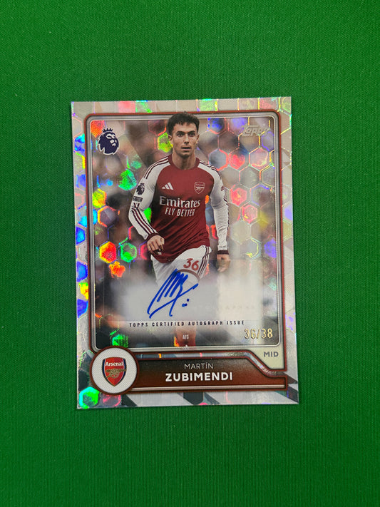 Martín Zubimendi Autograph Netbuster 36/38 — front