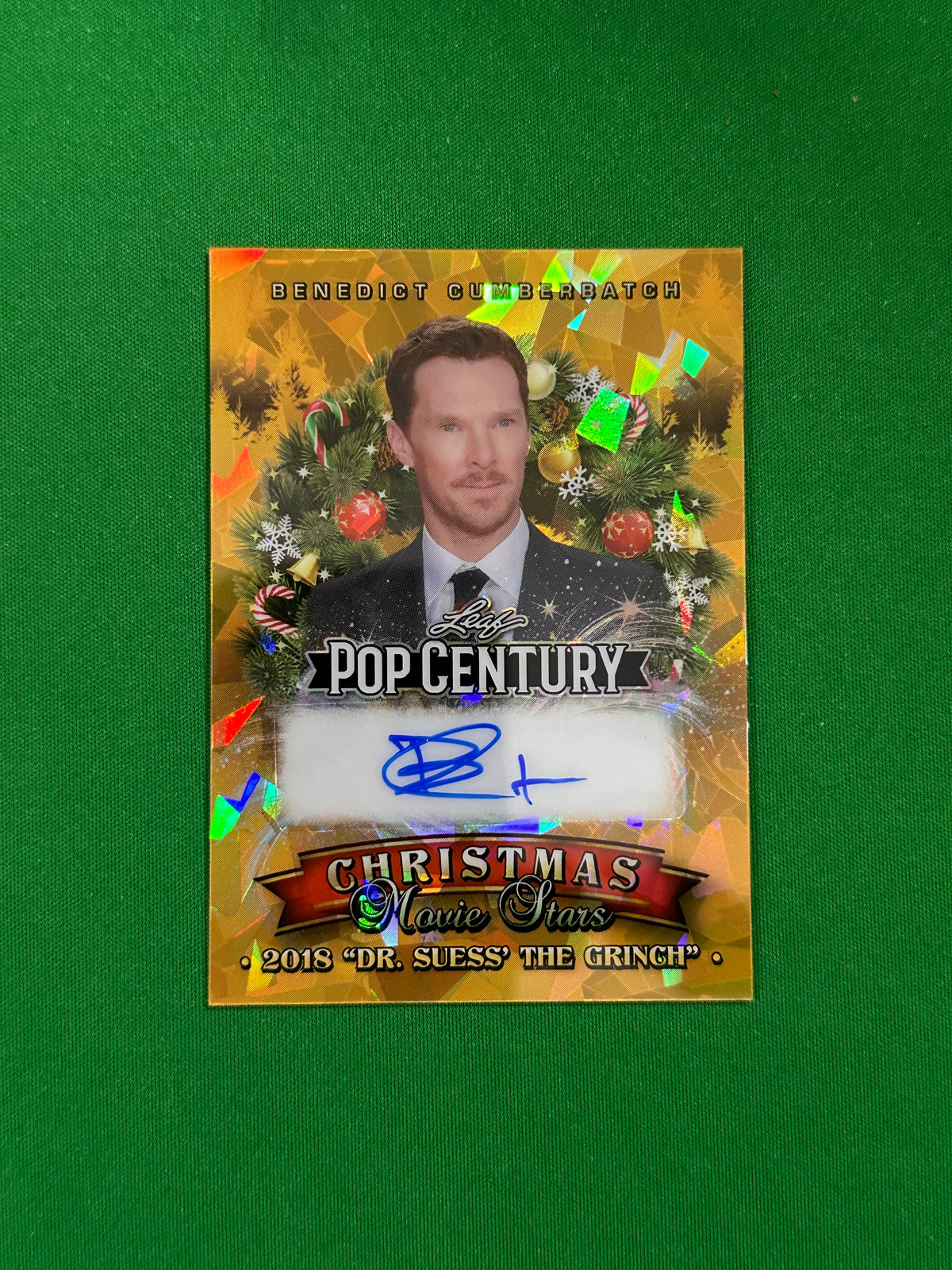 Benedict Cumberbatch Christmas Movie Stars Autograph 1/1 - Leaf Pop Century 2025 - front