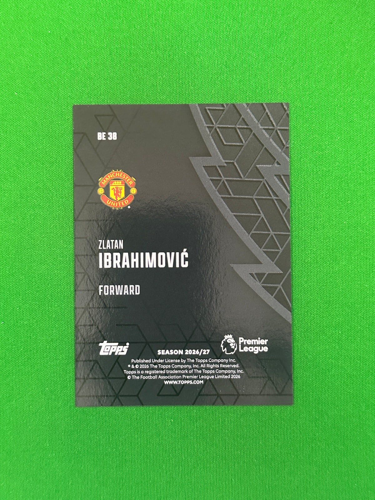 Zlatan Ibrahimović Black Edge — back