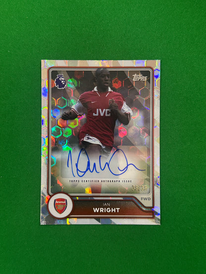 Ian Wright Autograph Netbuster 38/38 — front
