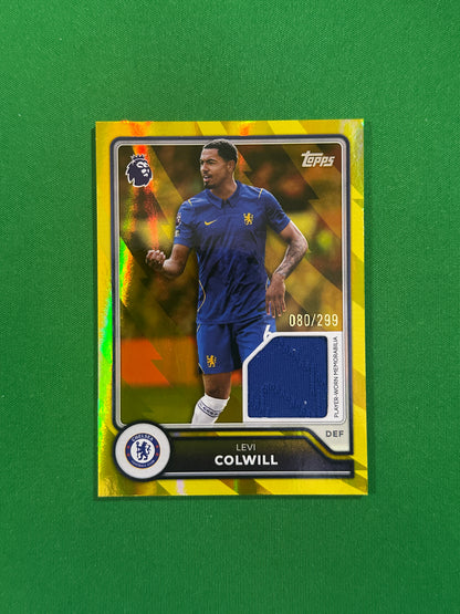 Levi Colwill Relic Yellow 080/299 — front