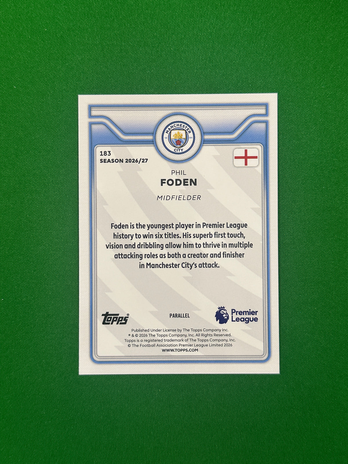 Phil Foden Netbuster 03/38 — back