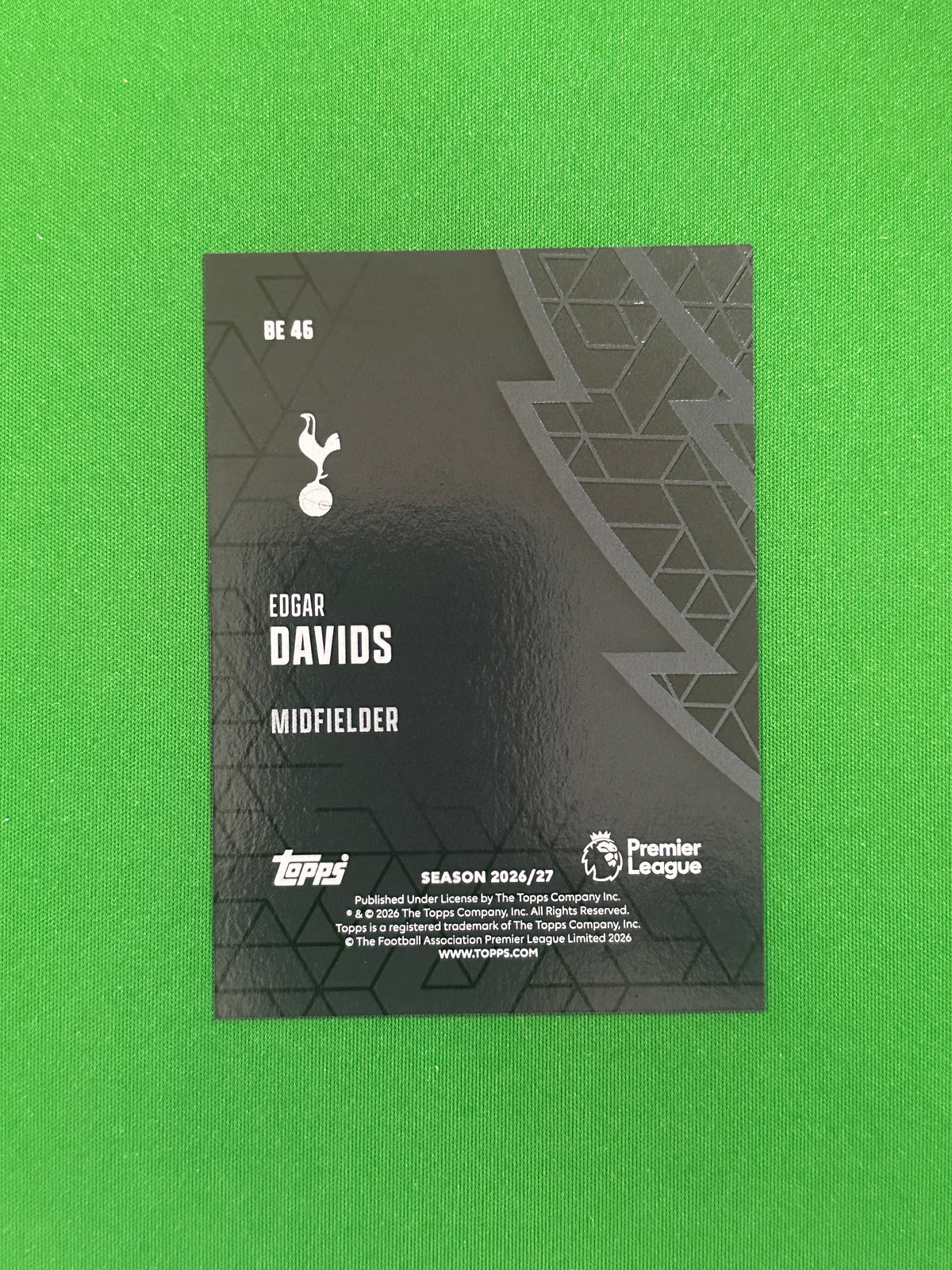 Edgar Davids Black Edge — back