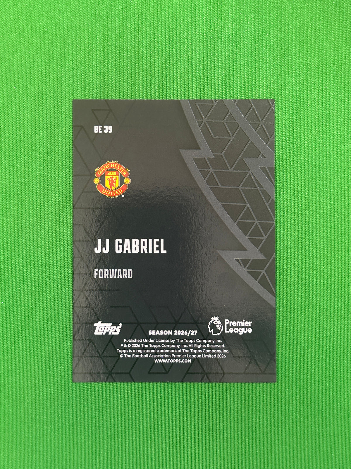 JJ Gabriel Black Edge — back