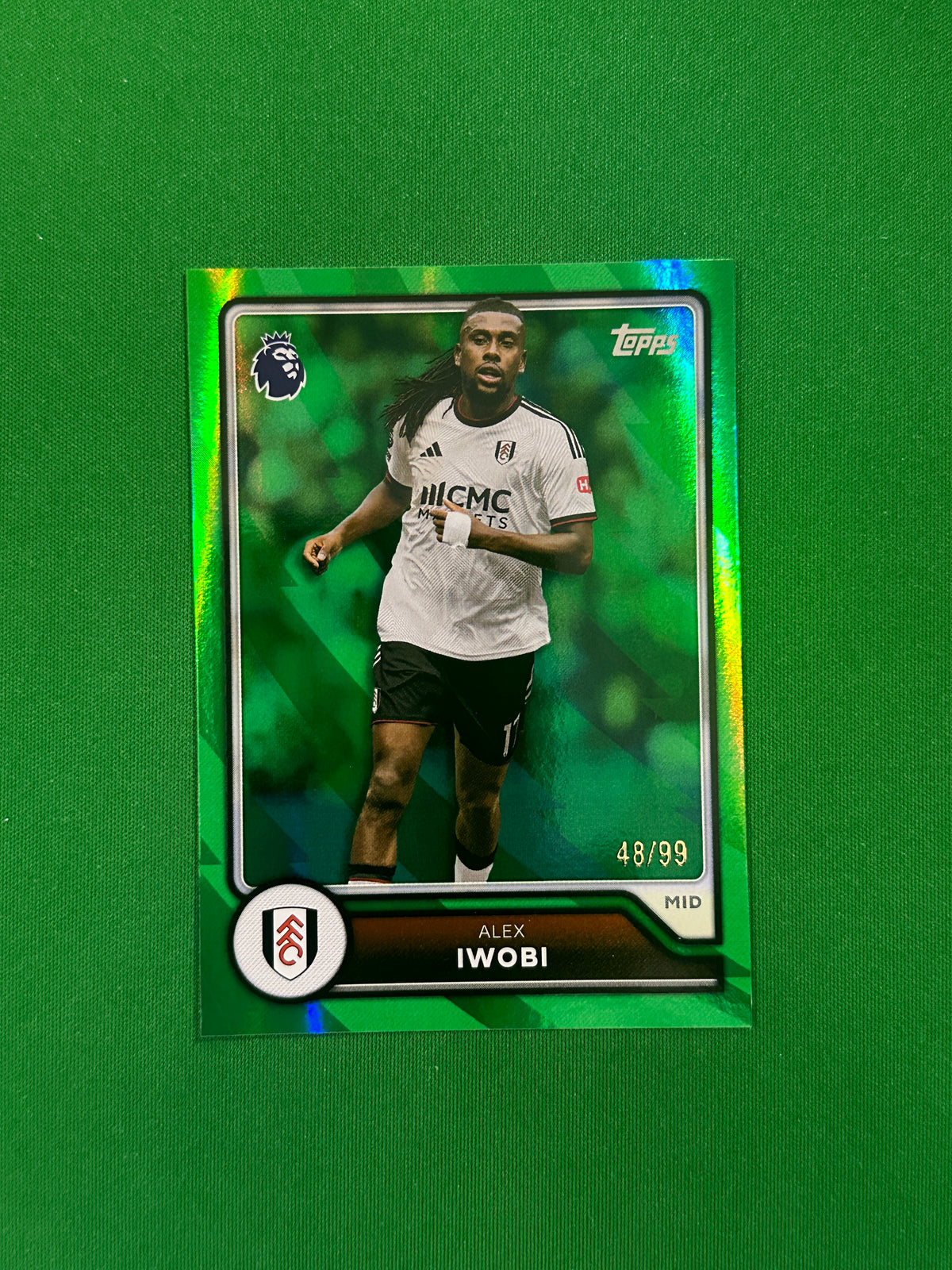 Alex Iwobi Green 48/99 — front
