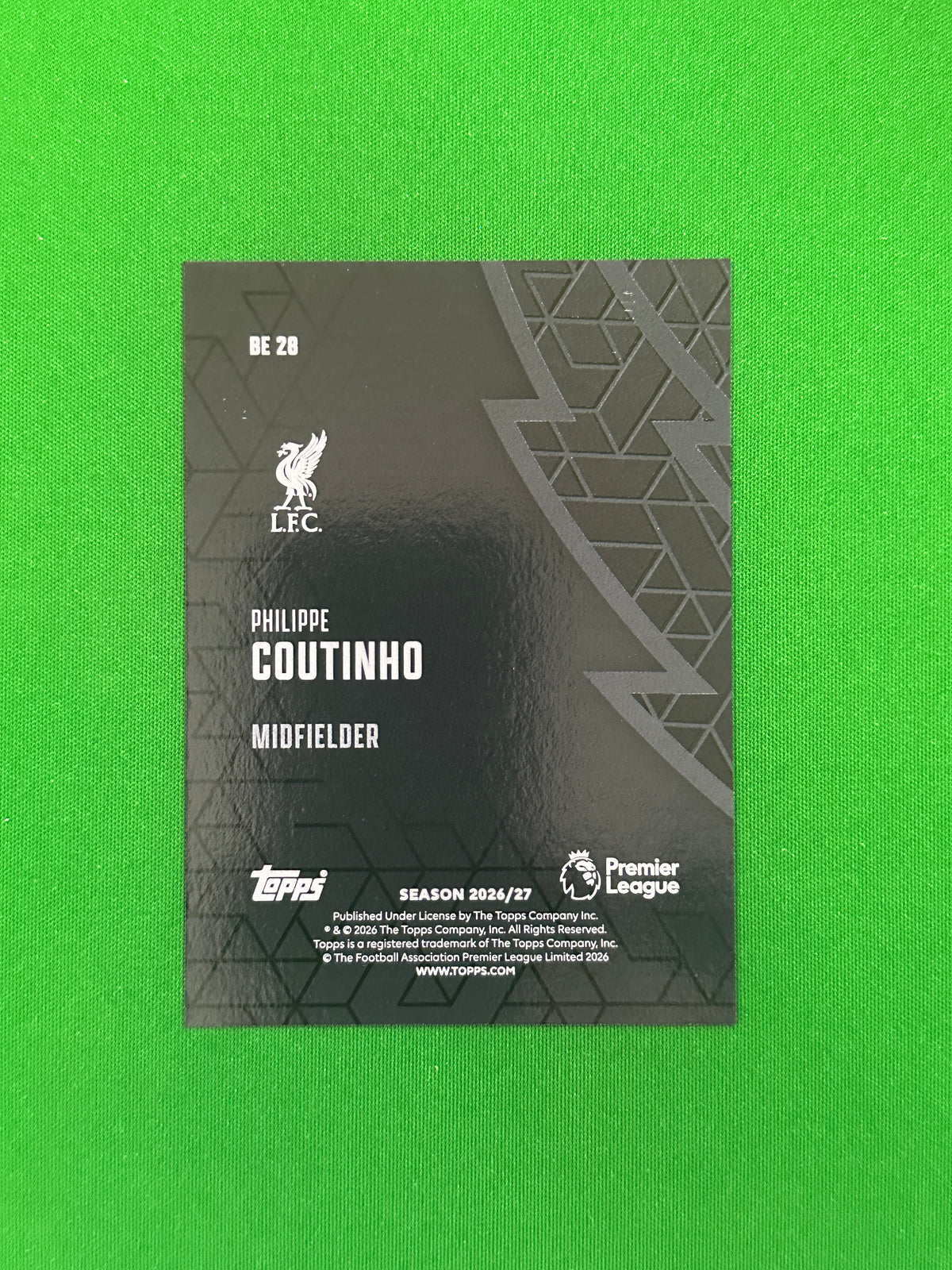 Philippe Coutinho Black Edge — back