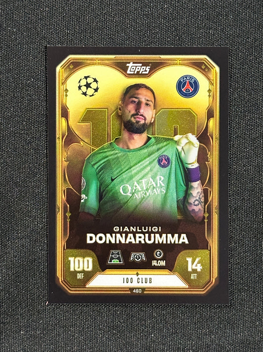 460 Gianluigi Donnarumma PSG 100 Club - Topps Match Attax 2025/26