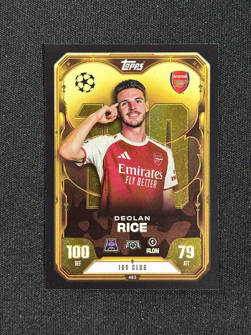 463 Declan Rice Arsenal 100 Club - Topps Match Attax 2025/26