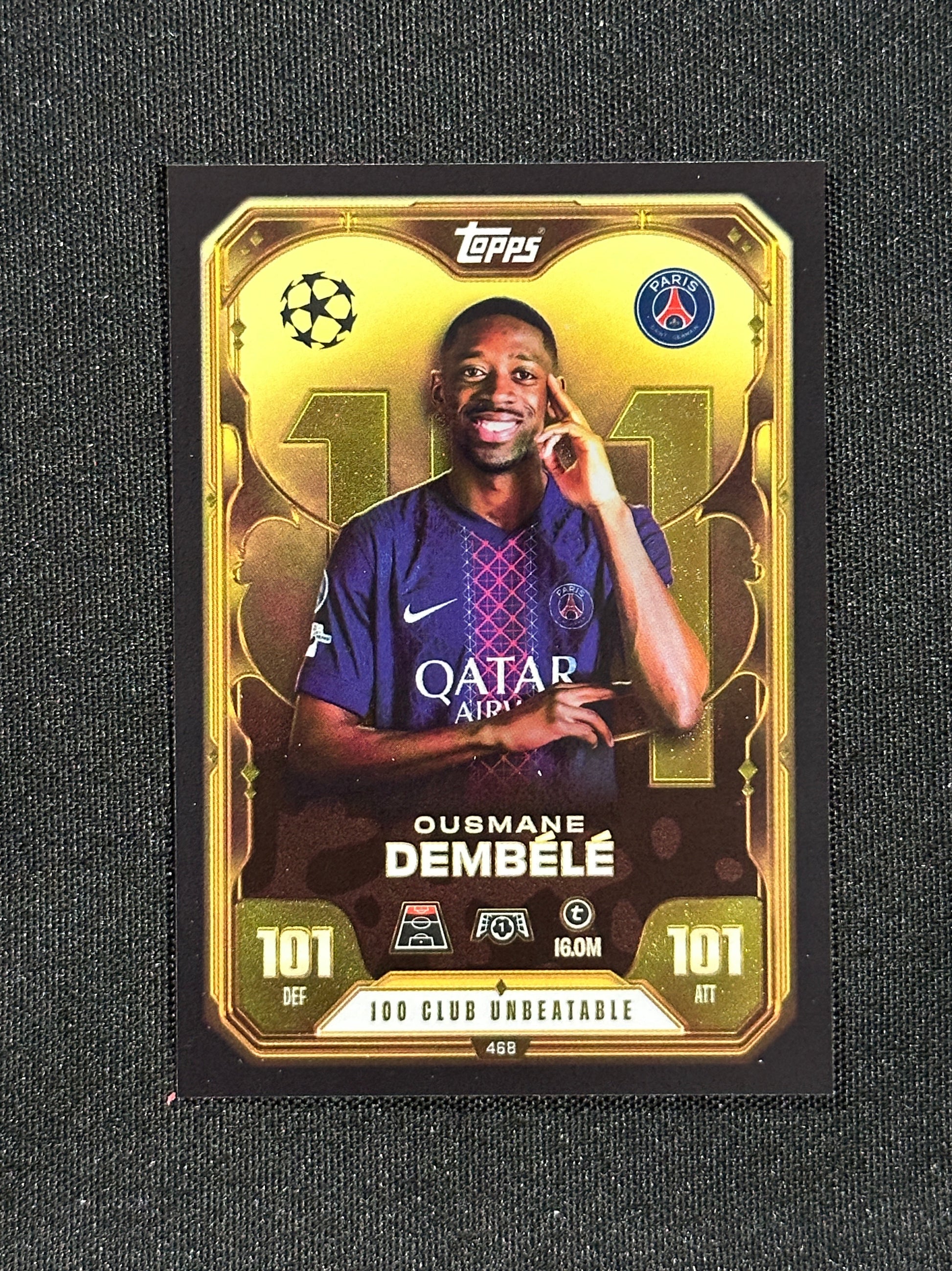 468 Dembele PSG 100 Club - Topps Match Attax 2025/26