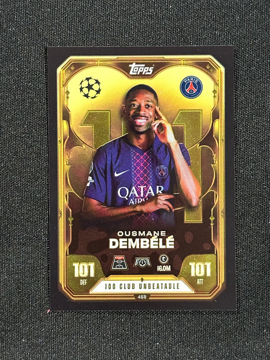 468 Dembele PSG 100 Club - Topps Match Attax 2025/26