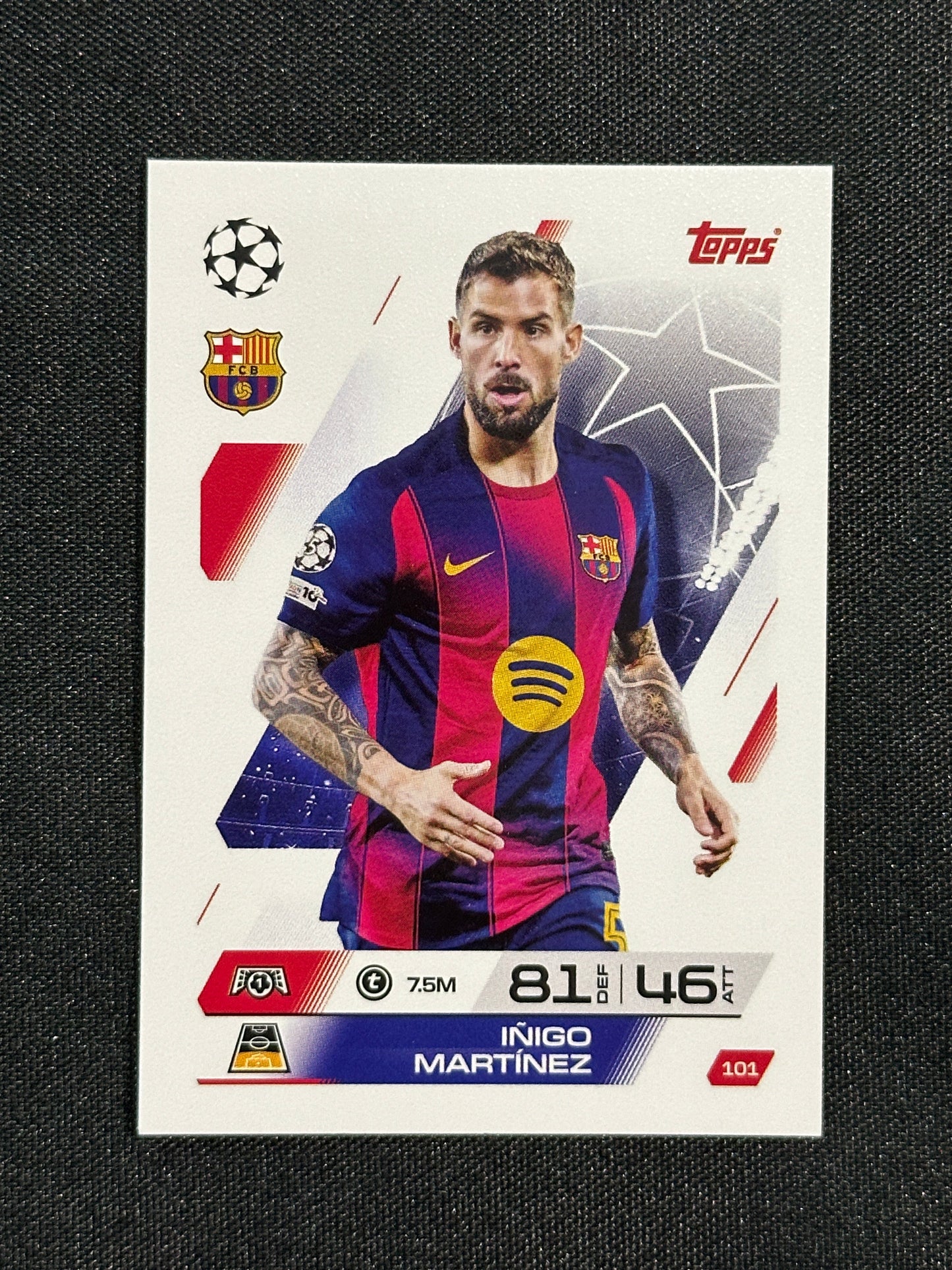 101 Iñigo Martínez Barcelona Base - Topps Match Attax 2025/26