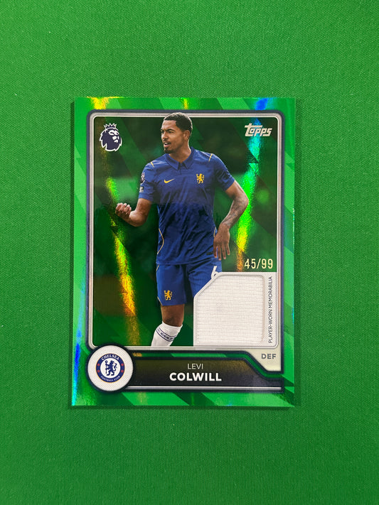 Levi Colwill Relic Green 45/99 — front