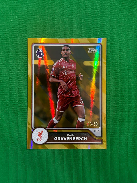 Ryan Gravenberch Gold 03/50 — front