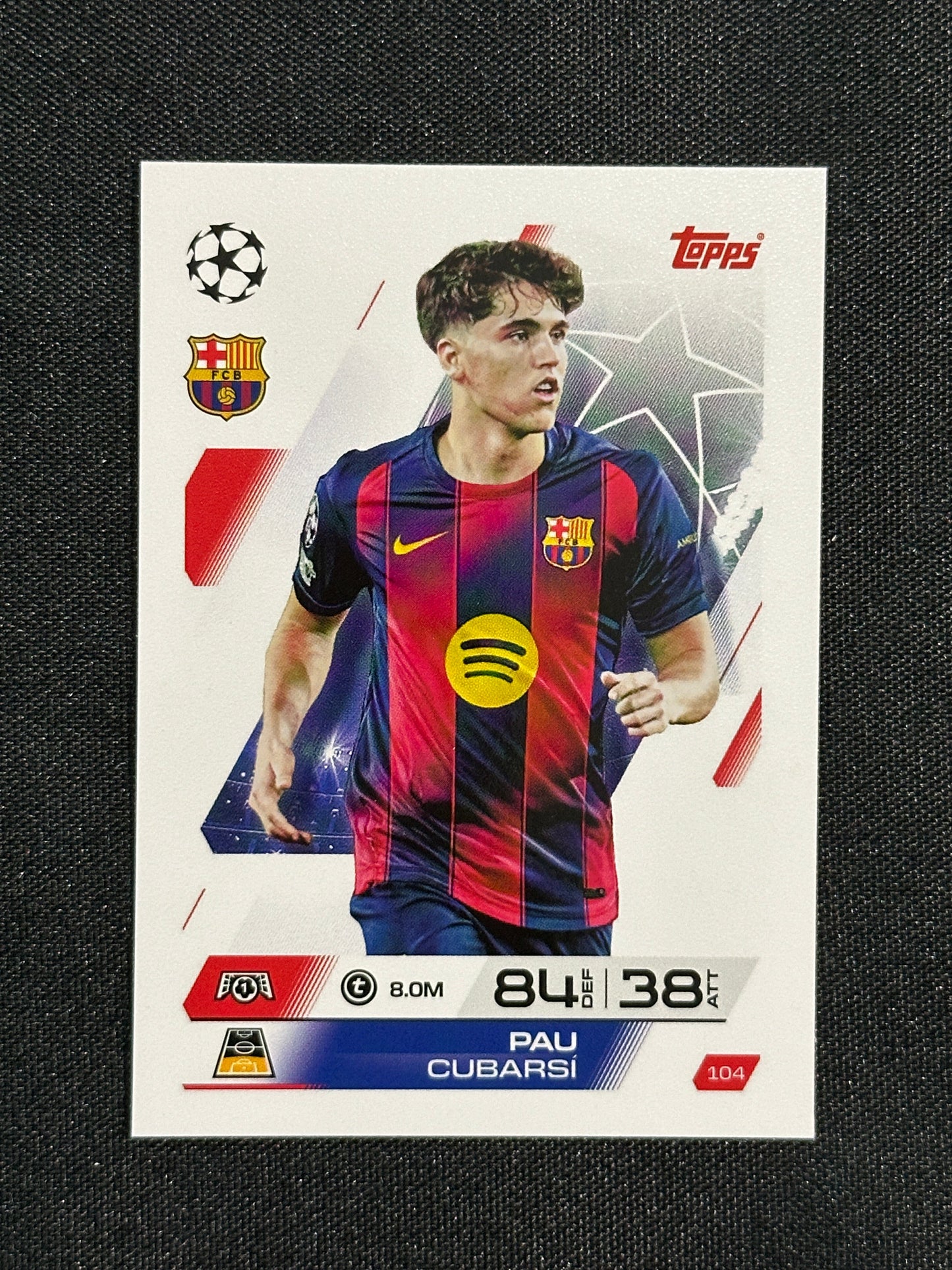 104 Pau Cubarsí Barcelona Base - Topps Match Attax 2025/26