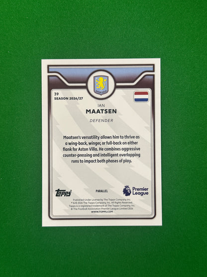 Ian Maatsen Black and White 67/75 — back