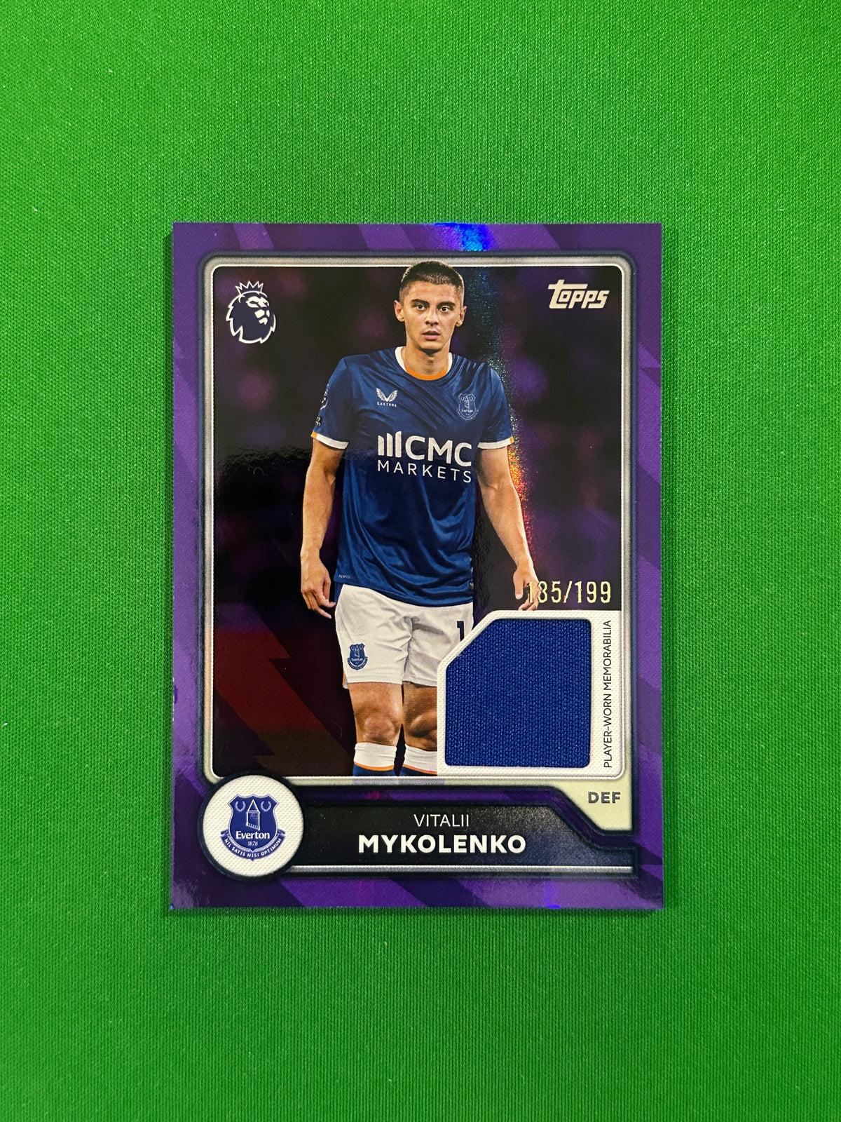 Vitalii Mykolenko Relic Purple 135/199 — front