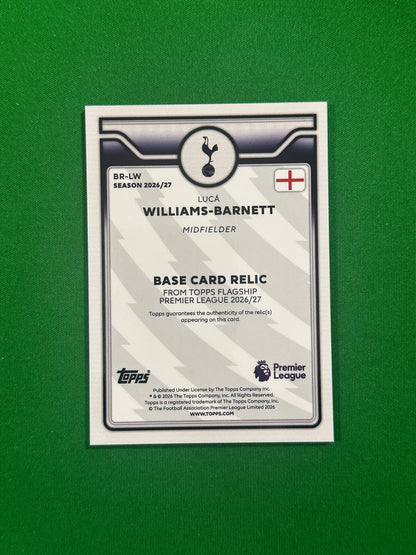 Lucá Williams-Barnett Relic — back