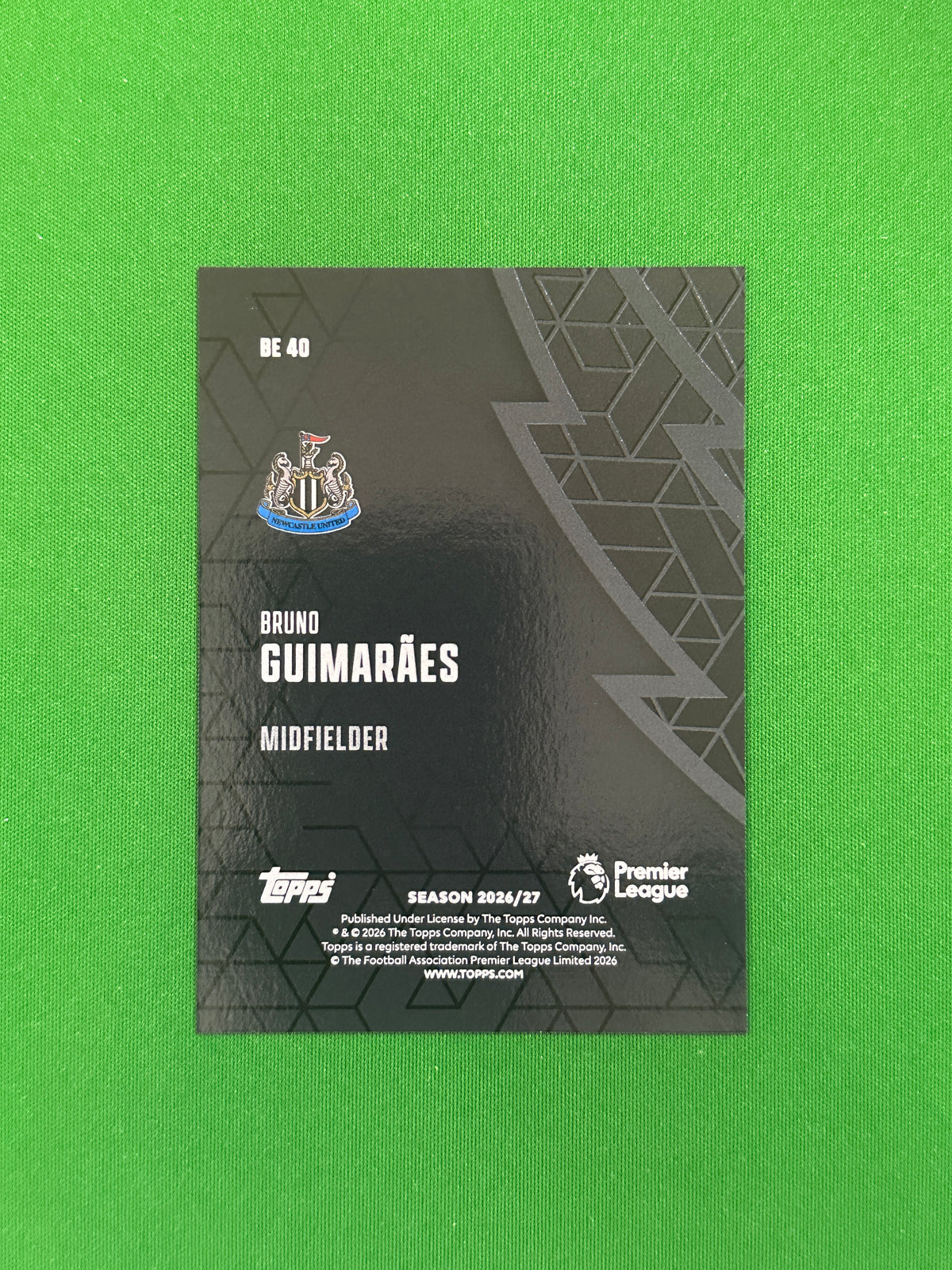 Bruno Guimarães Black Edge — back