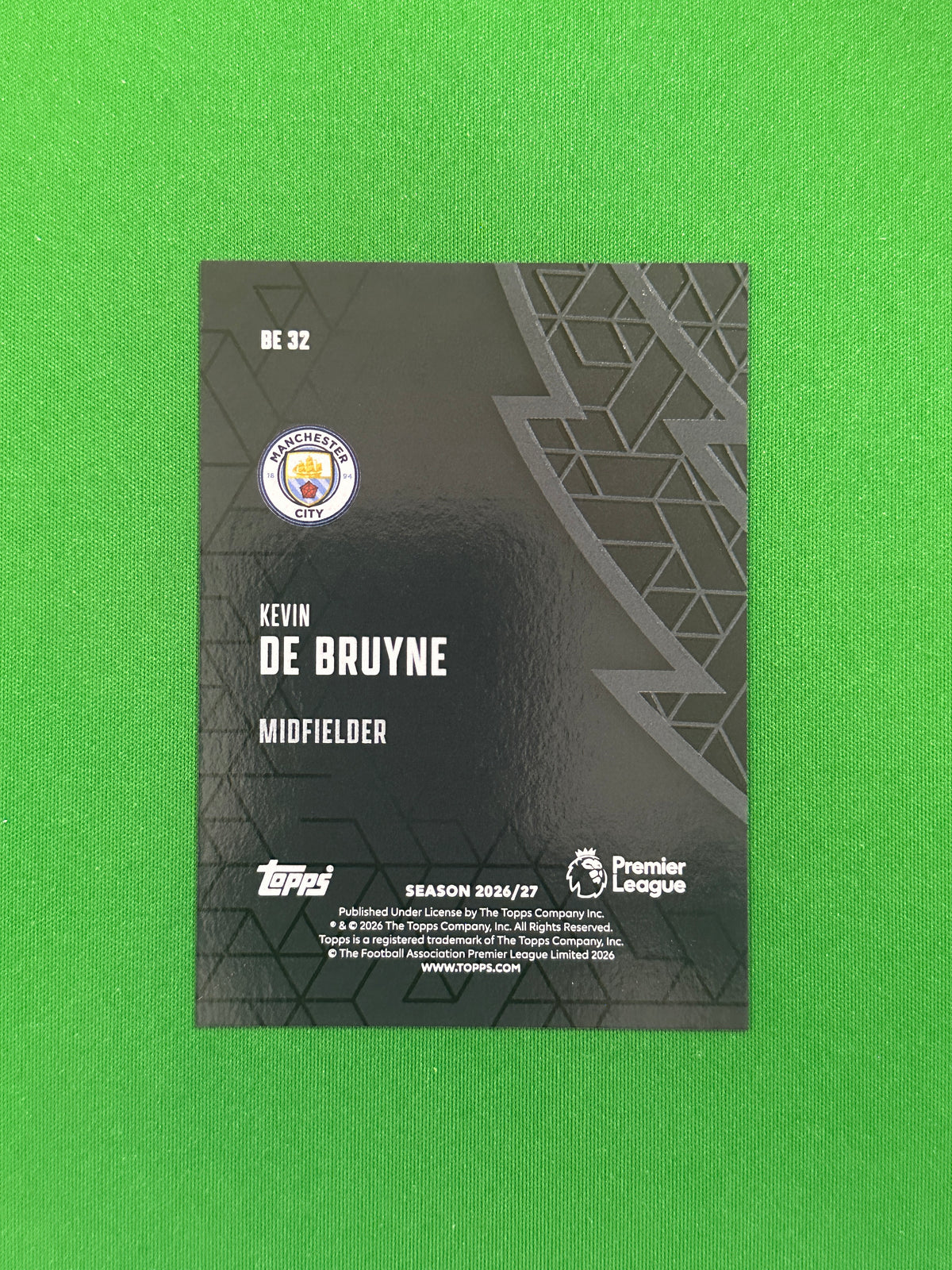 Kevin De Bruyne Black Edge — back