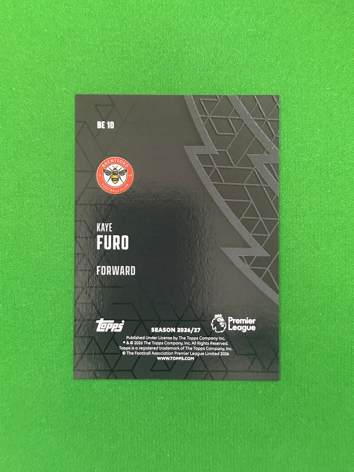 Kaye Furo Black Edge — back