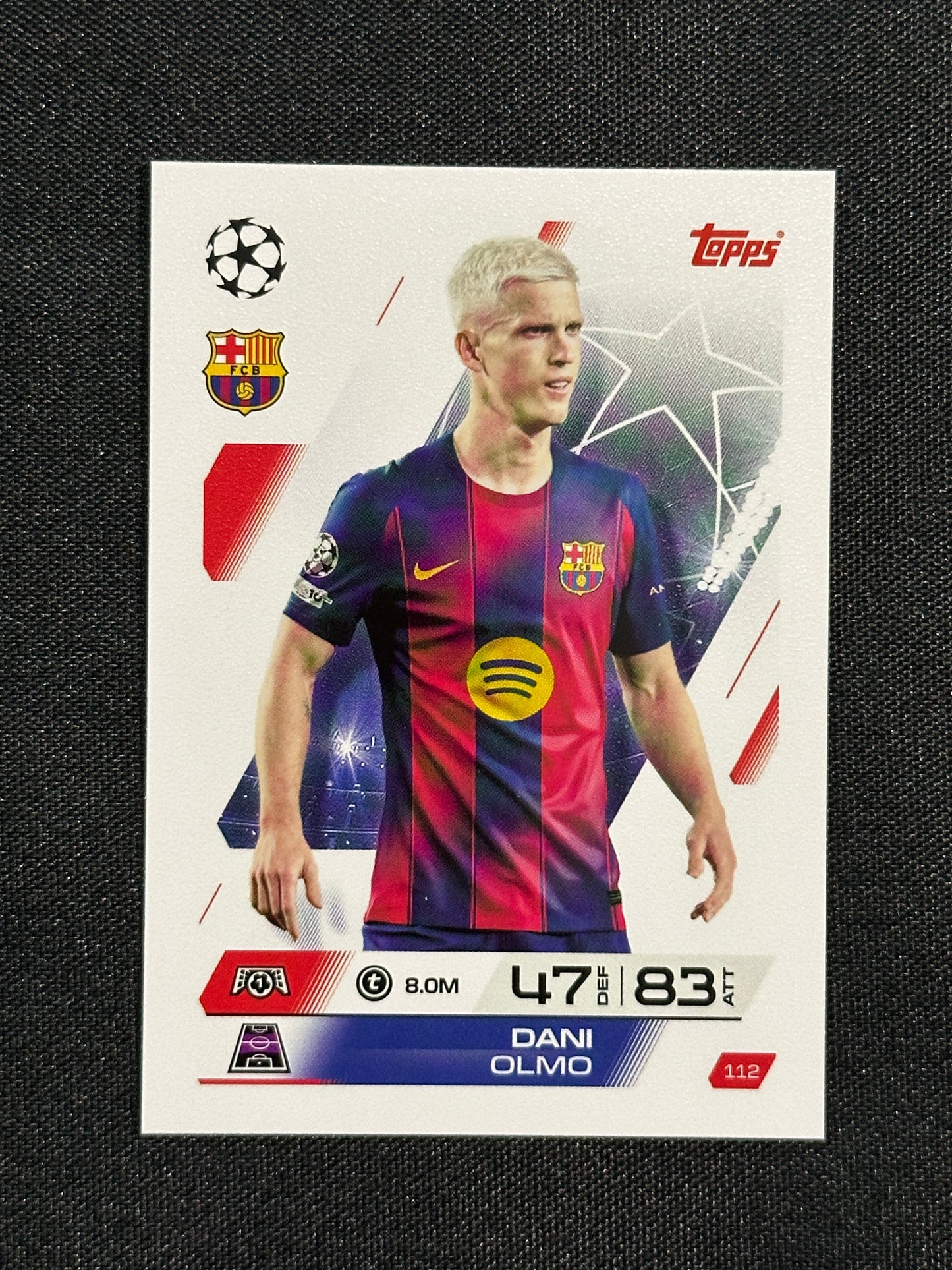 112 Dani Olmo Barcelona Base - Topps Match Attax 2025/26