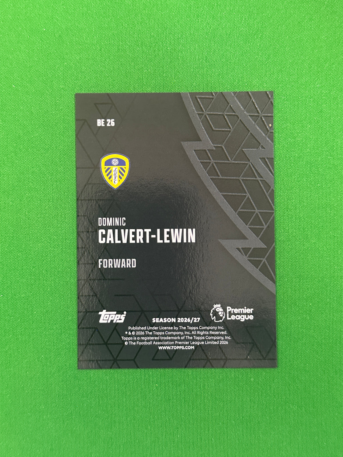 Dominic Calvert-Lewin Black Edge — back