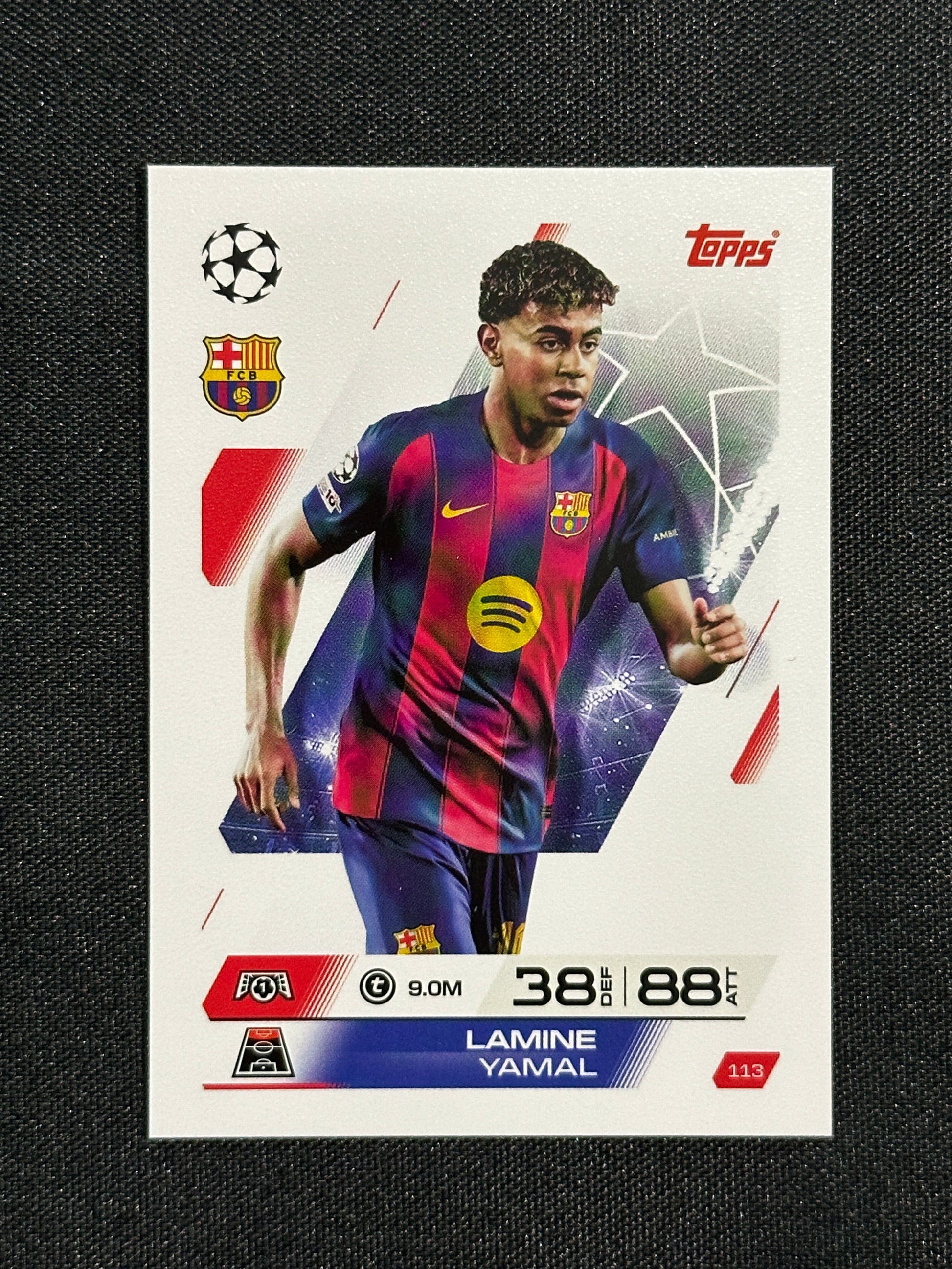 113 Lamine Yamal Barcelona Base - Topps Match Attax 2025/26