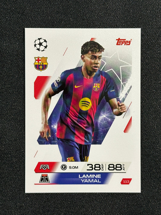 113 Lamine Yamal Barcelona Base - Topps Match Attax 2025/26