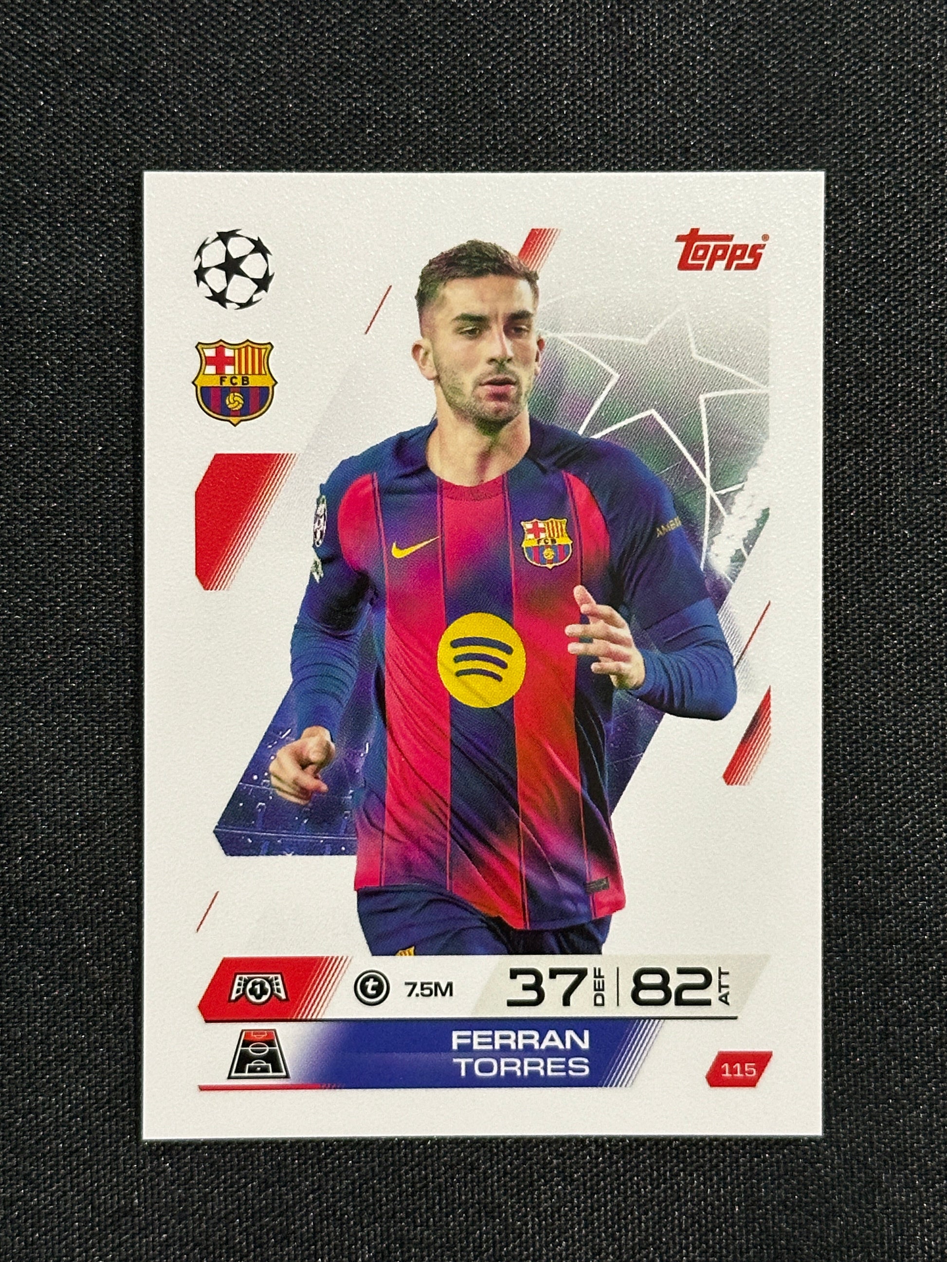 115 Ferran Torres Barcelona Base - Topps Match Attax 2025/26