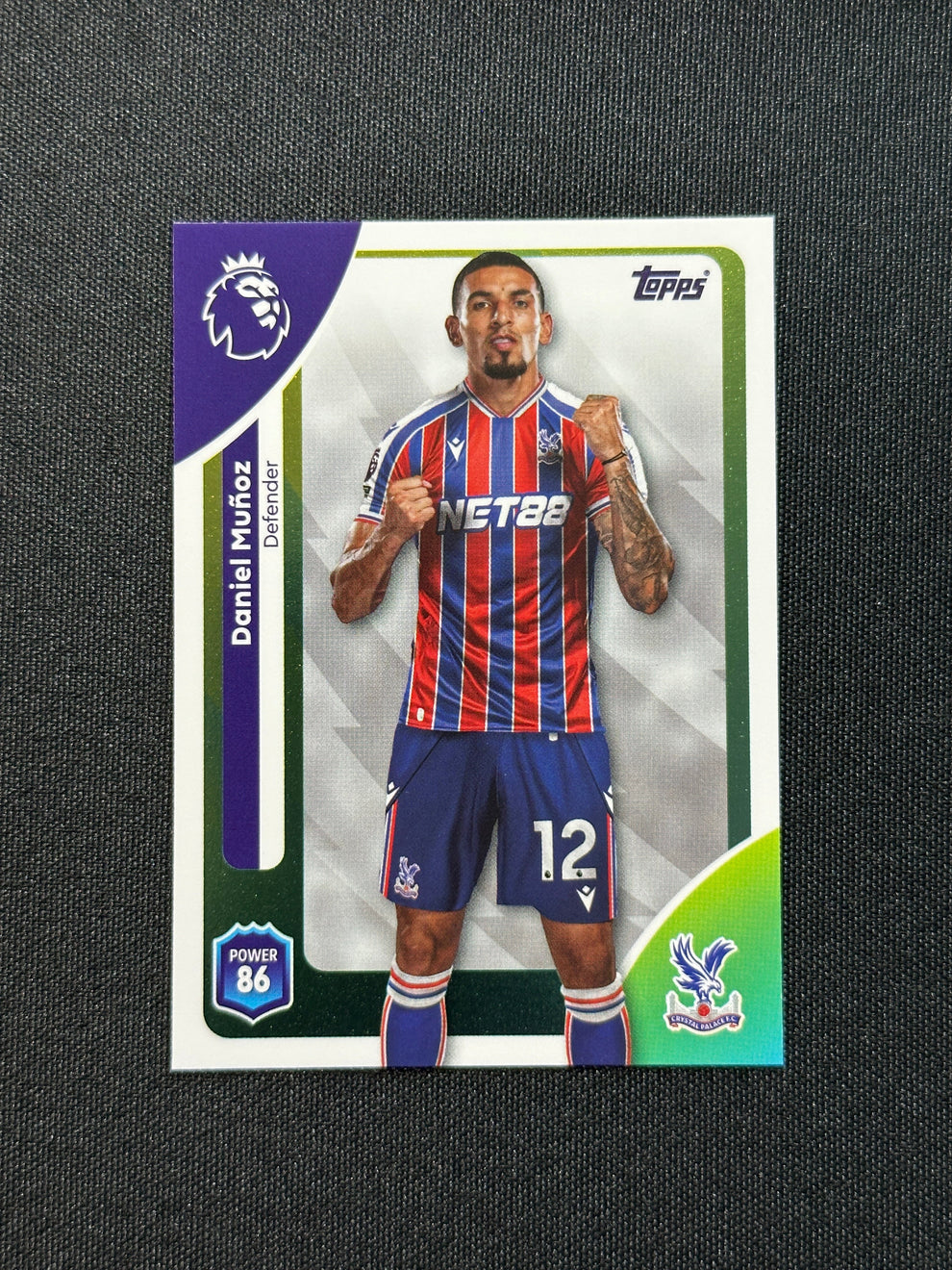 116 Daniel Muñoz Crystal Palace Base Topps Premier League 2026