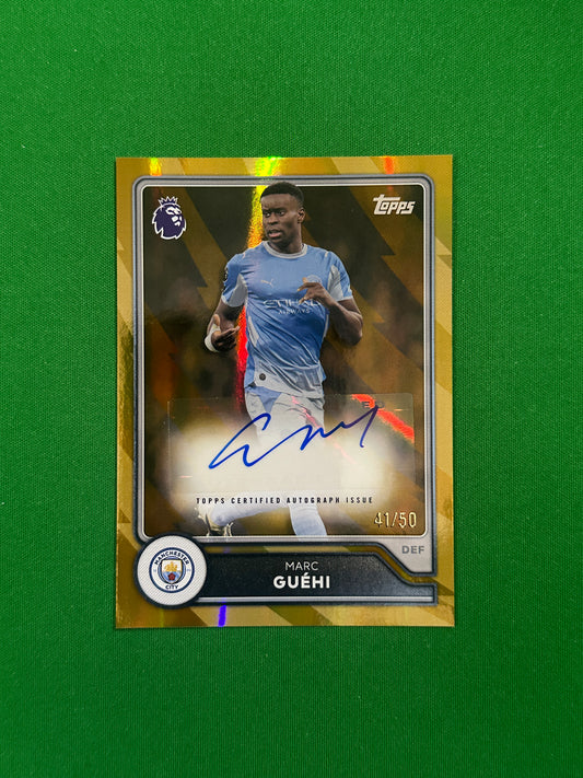 Marc Guéhi Autograph Gold 41/50 — front
